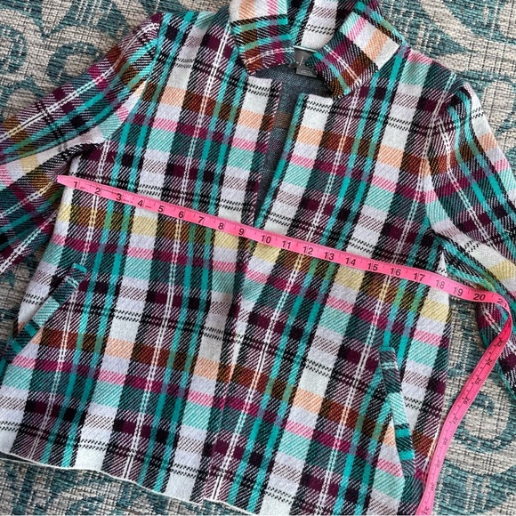 Anthropologie Rosetta Cropped Plaid Jacket - Picture 11 of 12